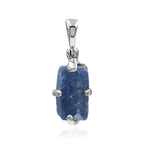 Starborn Sapphire Crystal Prong Set Pendant in Sterling Silver