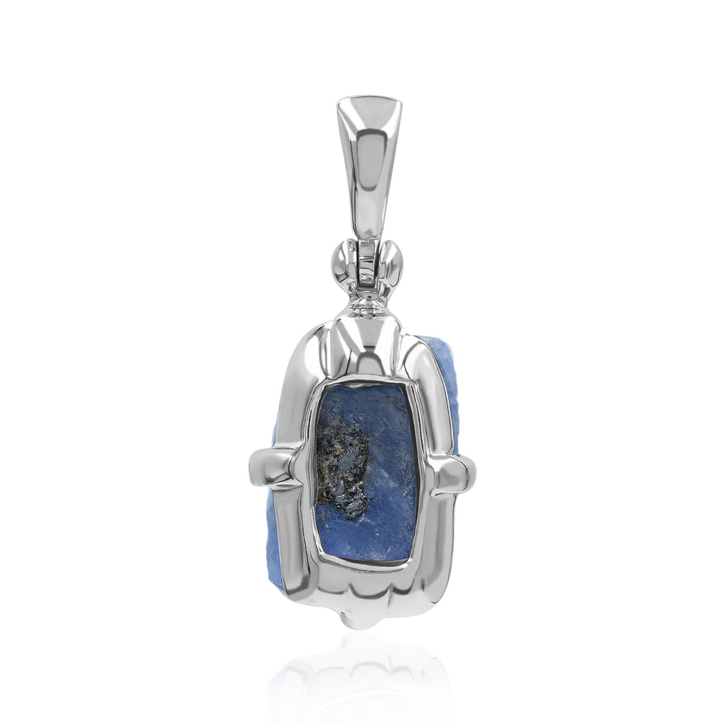 Starborn Sapphire Crystal Prong Set Pendant in Sterling Silver