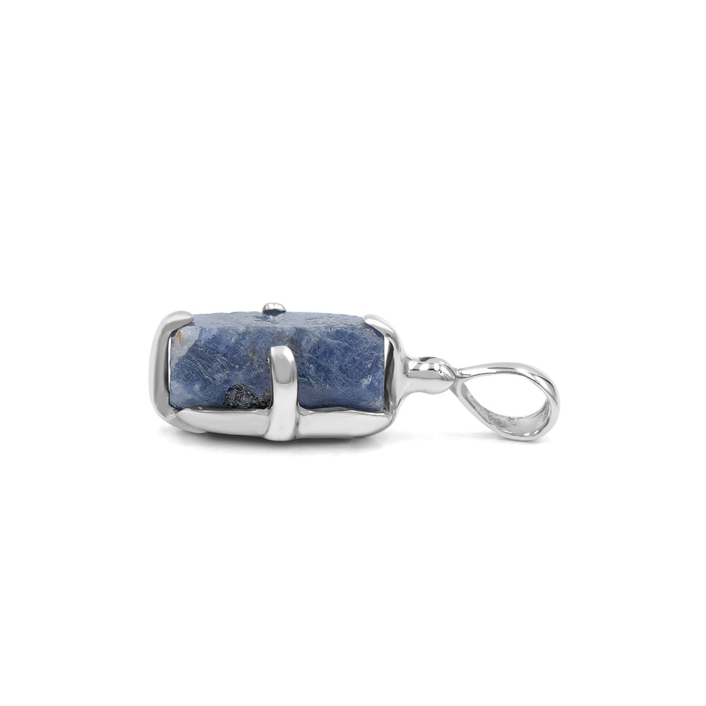 Starborn Sapphire Crystal Prong Set Pendant in Sterling Silver