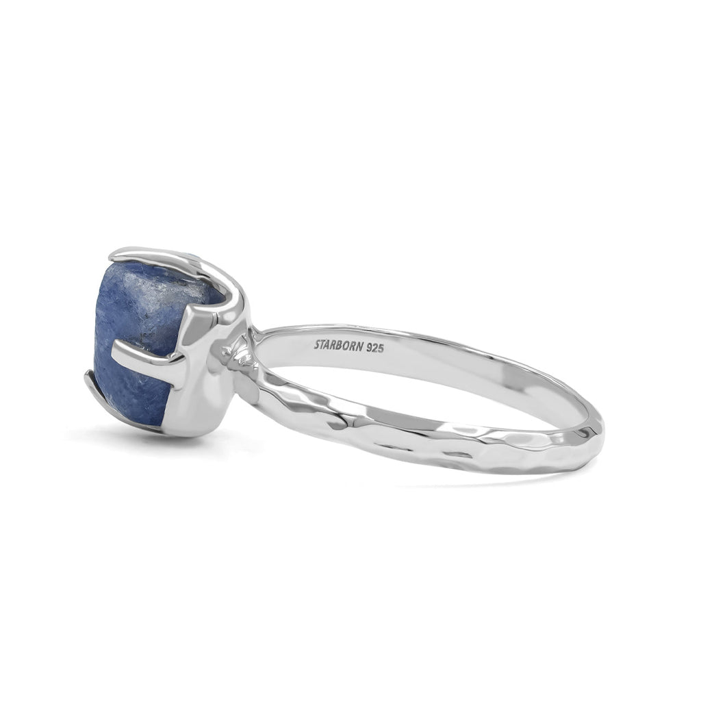 Starborn Sapphire Crystal Prong Set Ring in Sterling Silver