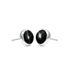 Starborn Star Diopside Round Shaped Post Style Earring in Sterling Silver