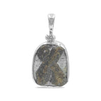Starborn Staurolite Cross on Matrix set in Sterling Silver Pendant