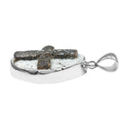 Starborn Staurolite Cross Pendant in Sterling Silver