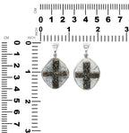 Starborn Staurolite Cross Pendant in Sterling Silver