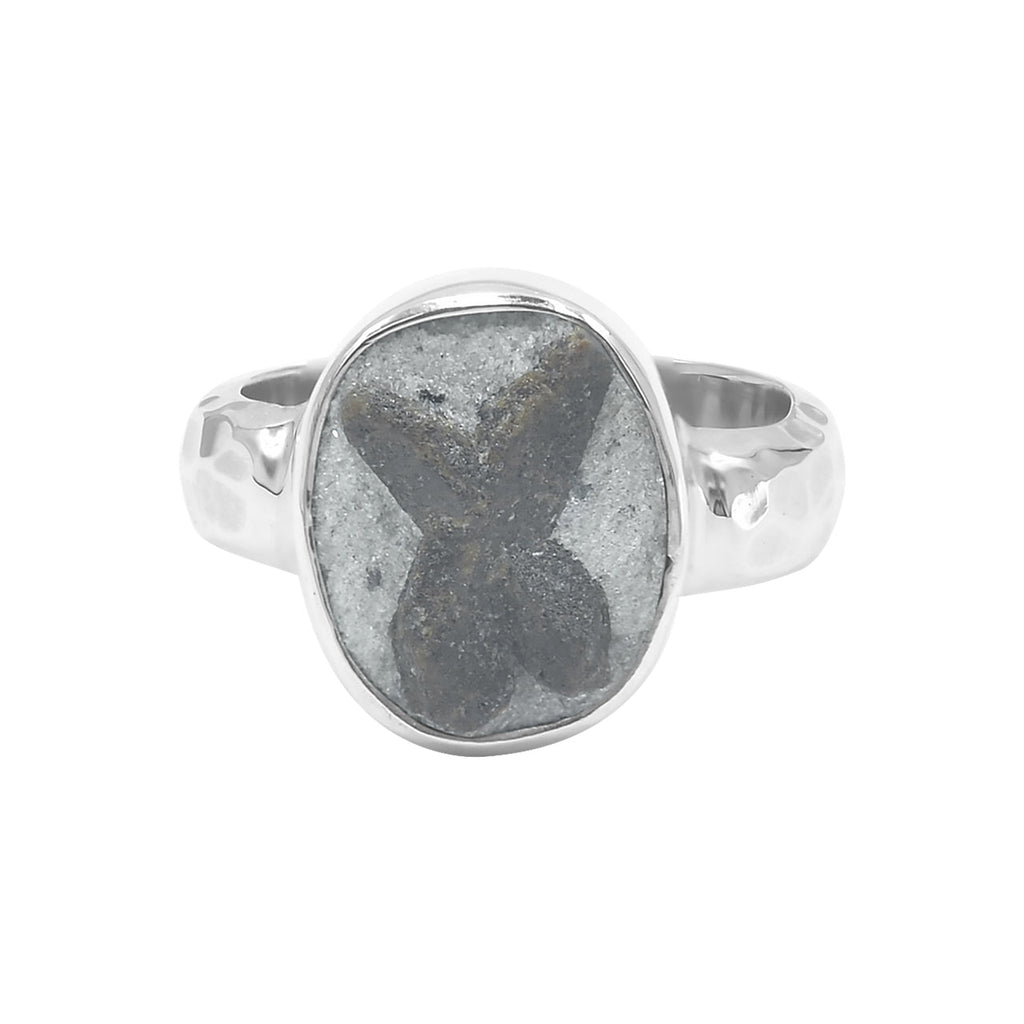Starborn Staurolite Ring in Sterling Silver