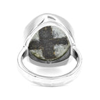 Starborn Staurolite Cross Pattern Ring in Sterling Silver