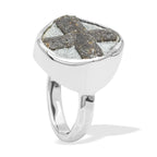 Starborn Staurolite Cross Pattern Ring in Sterling Silver