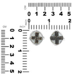 Starborn Staurolite Cross Pattern Ring in Sterling Silver