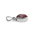 Starborn Star Ruby Reflection Oval Pendant in Sterling Silver