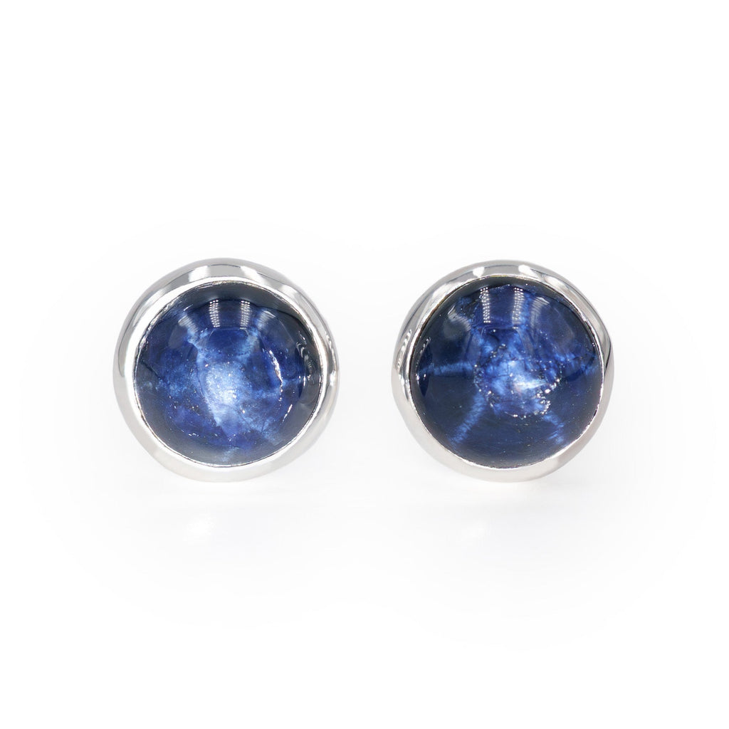 Starborn Star Sapphire Post Style Earring in Sterling Silver