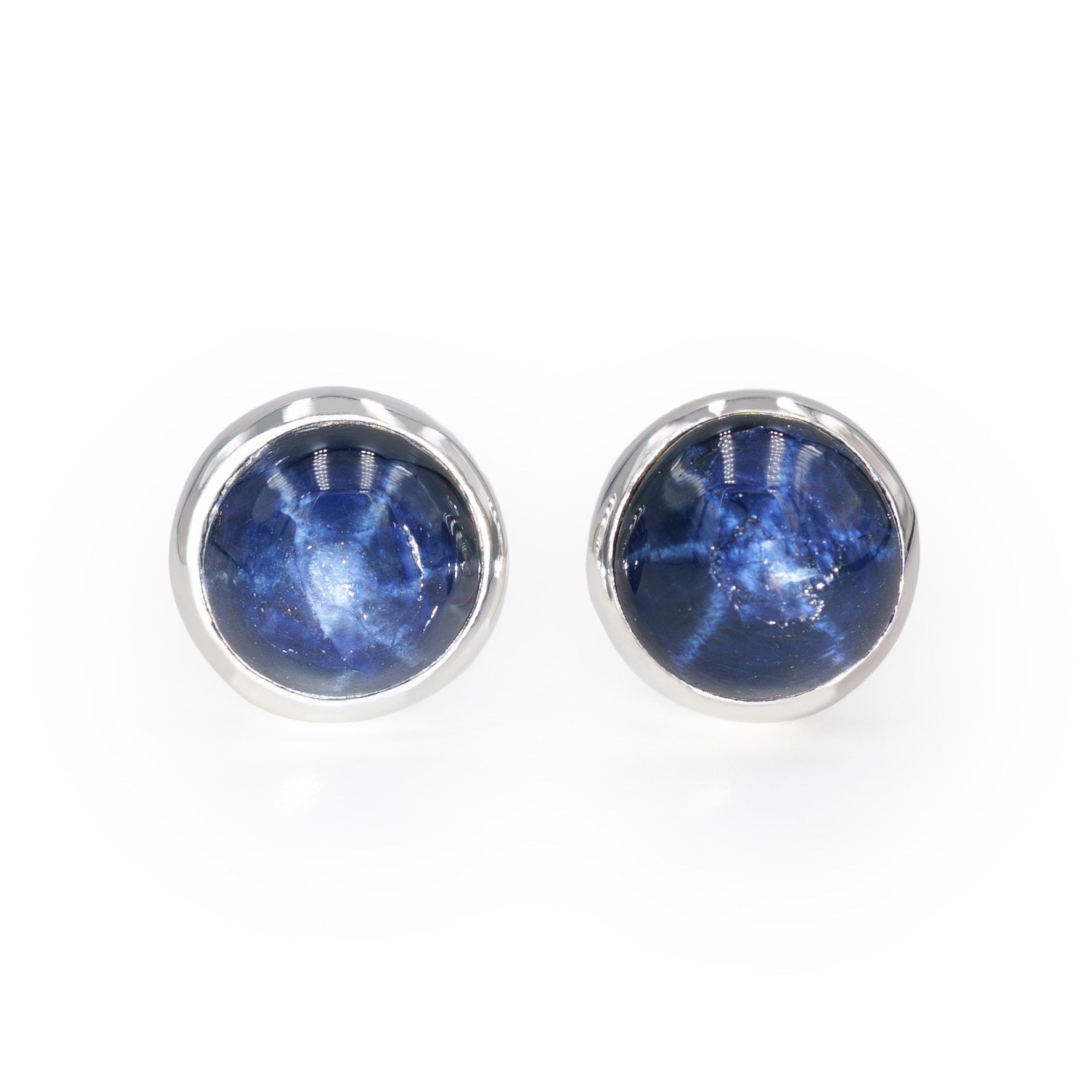Starborn Star Sapphire Post Style Earring in Sterling Silver