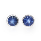 Starborn Star Sapphire Post Style Earring in Sterling Silver