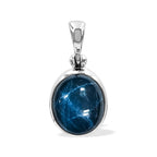 Starborn Star Sapphire Oval Pendant in Sterling Silver