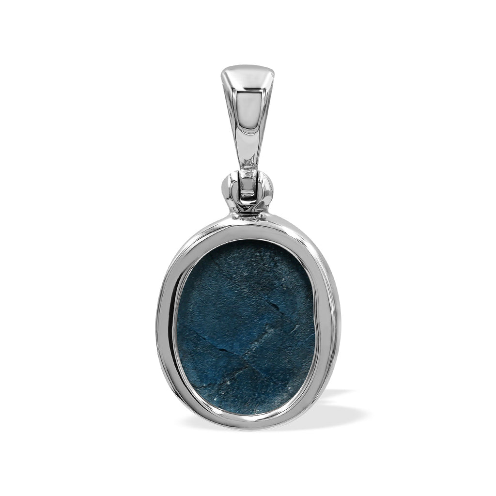 Starborn Star Sapphire Oval Pendant in Sterling Silver