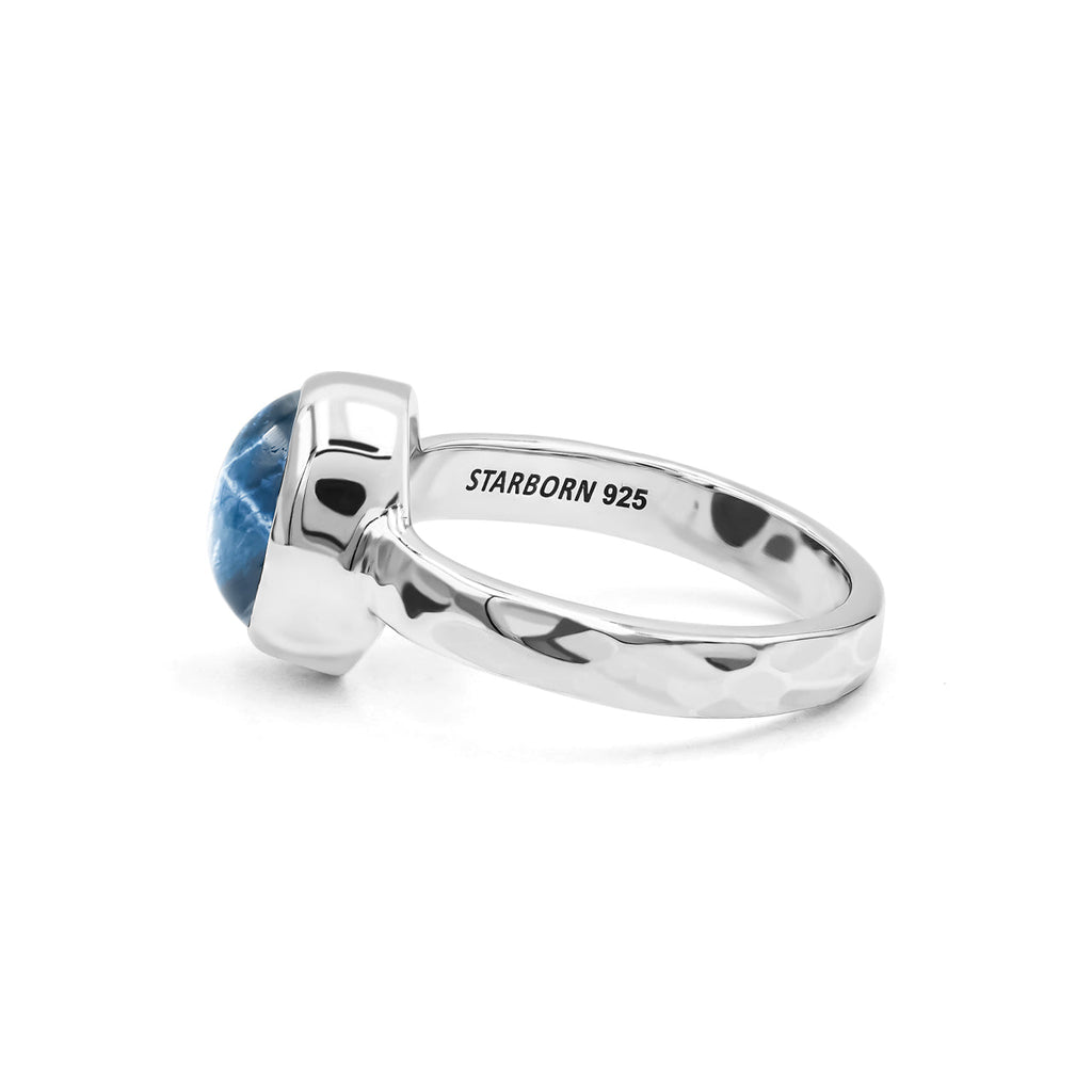 Starborn Star Sapphire Ring in Fine Sterling Silver