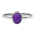 Starborn Sugilite Oval 8mm Ring in Sterling Silver