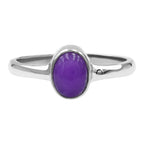 Starborn Sugilite Oval 8mm Ring in Sterling Silver