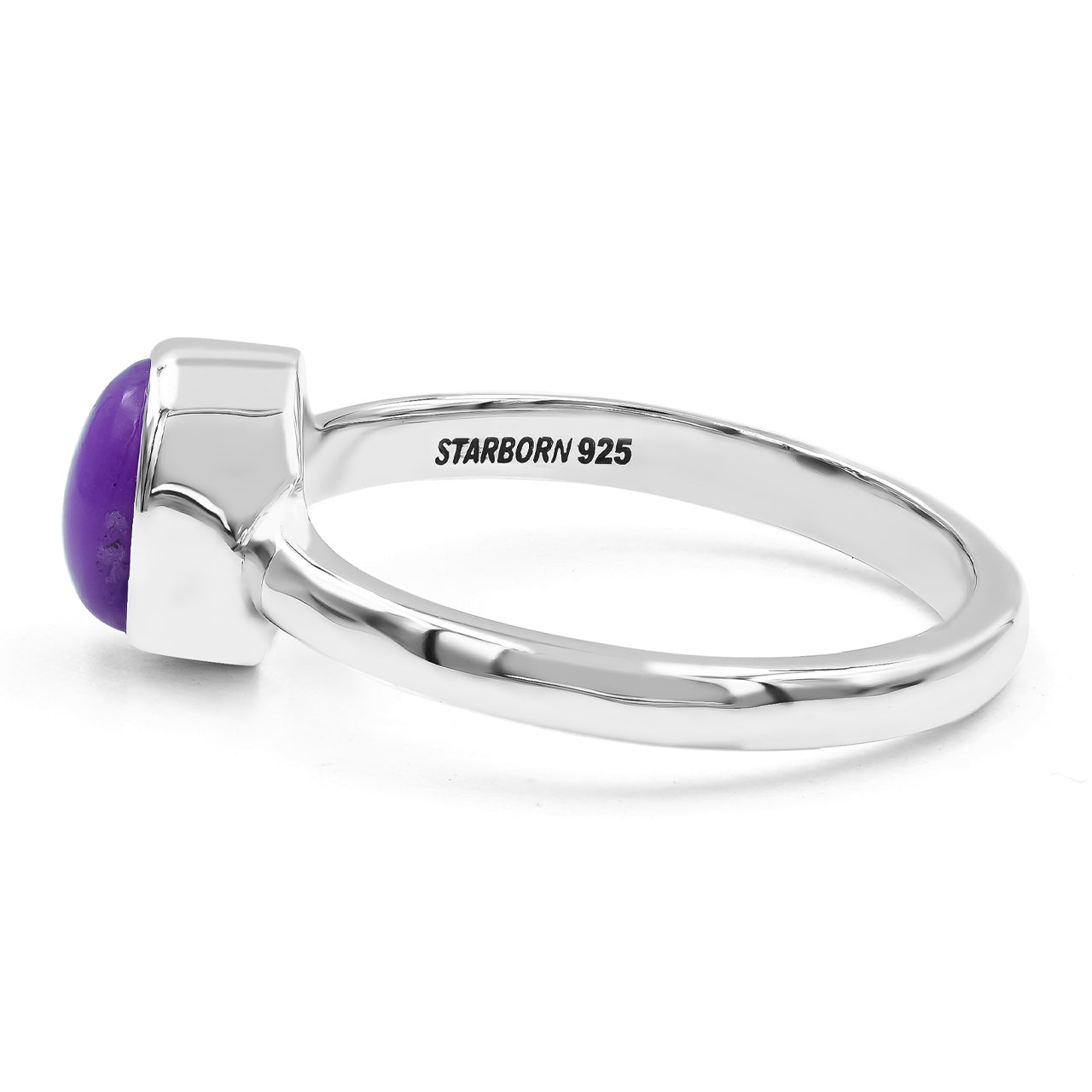 Starborn Sugilite Oval 8mm Ring in Sterling Silver