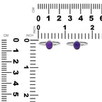 Starborn Sugilite Oval 8mm Ring in Sterling Silver
