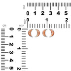 Starborn Gemstone Crescent Moon Post Style Earrings in Sterling Silver