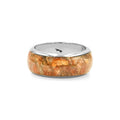 Starborn Sunstone One Field Inlay Ring in Sterling Silver