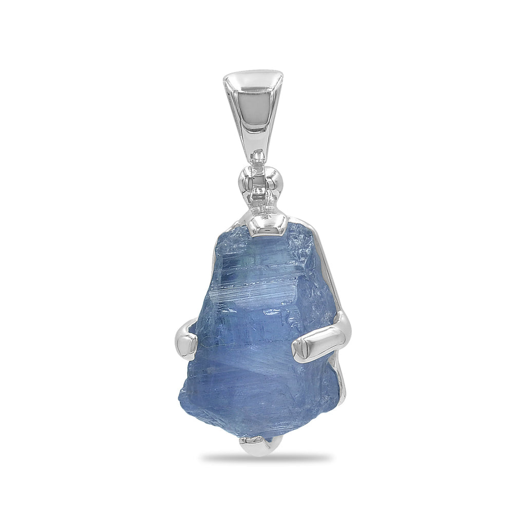 Starborn Tanzanite Rough Pendant in Sterling Silver