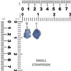 Starborn Tanzanite Rough Pendant in Sterling Silver