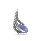 Starborn Gemstone Eagle Claw Pendant in Sterling Silver