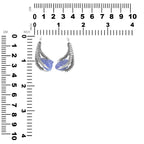 Starborn Gemstone Eagle Claw Pendant in Sterling Silver