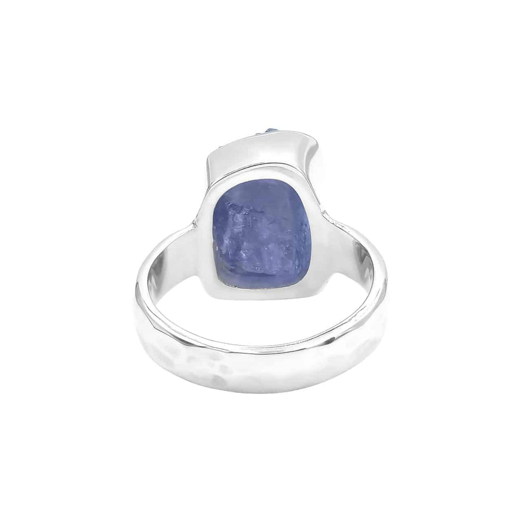 Starborn Tanzanite Bezeled Crystal Ring in Sterling Silver
