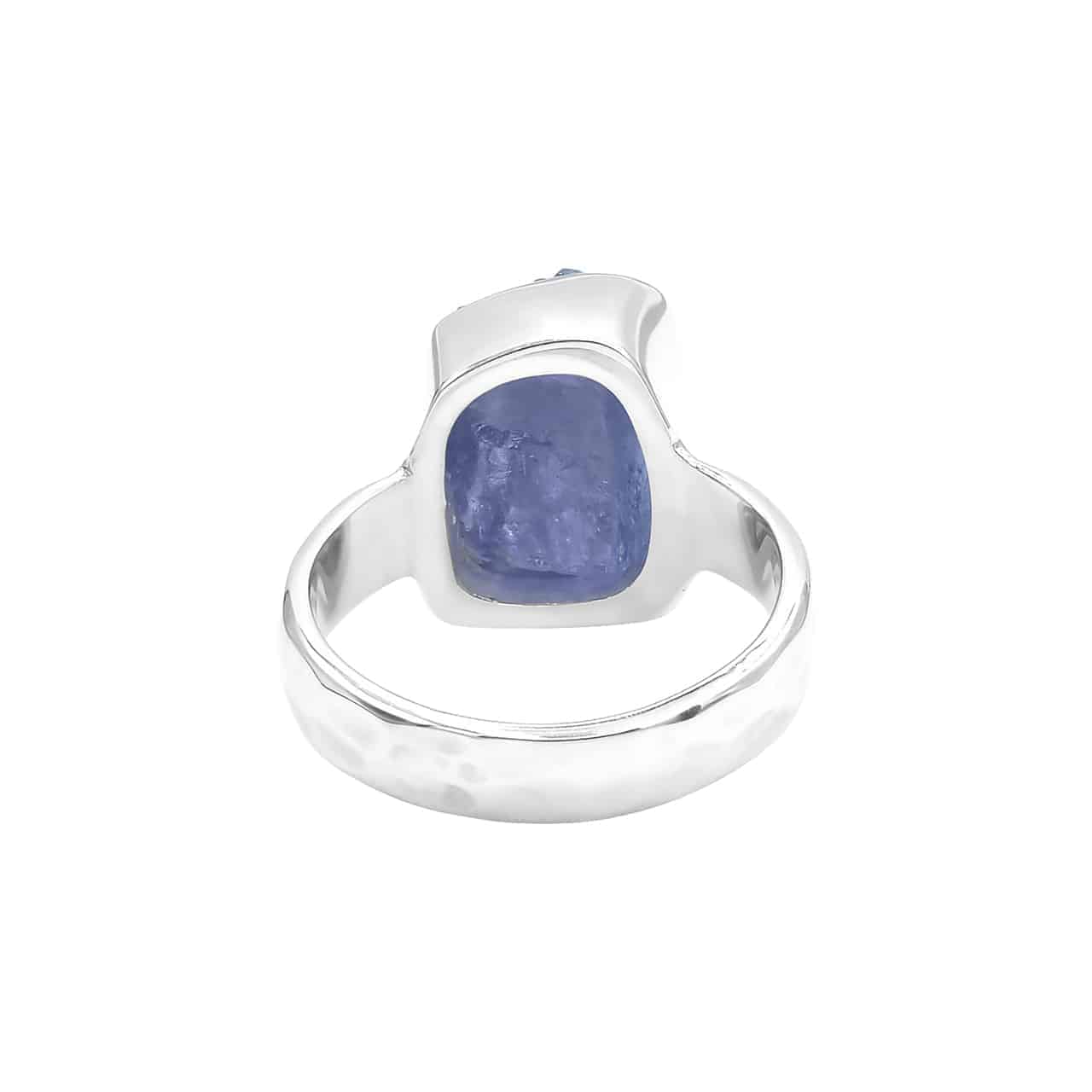 Starborn Tanzanite Bezeled Crystal Ring in Sterling Silver