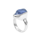 Starborn Tanzanite Bezeled Crystal Ring in Sterling Silver