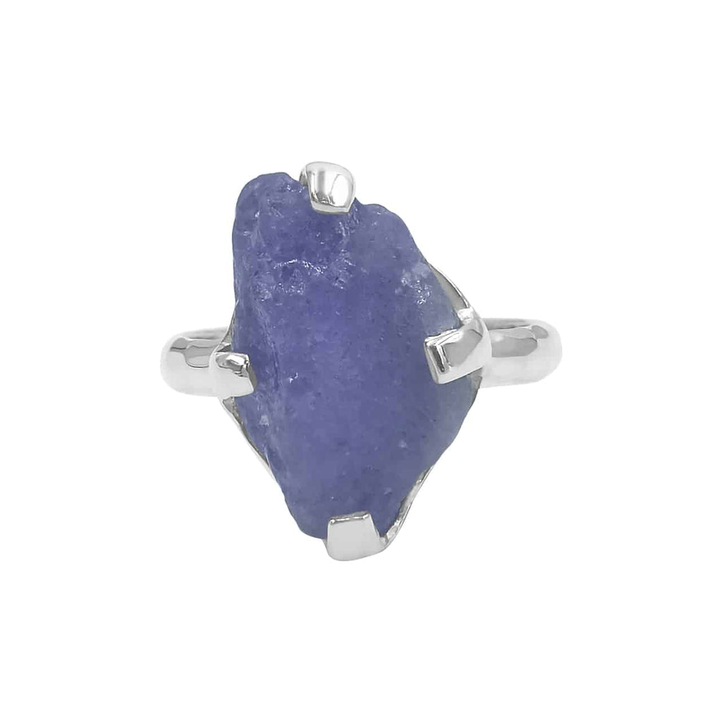 Starborn Tanzanite Prong Set Crystal Ring in Sterling Silver