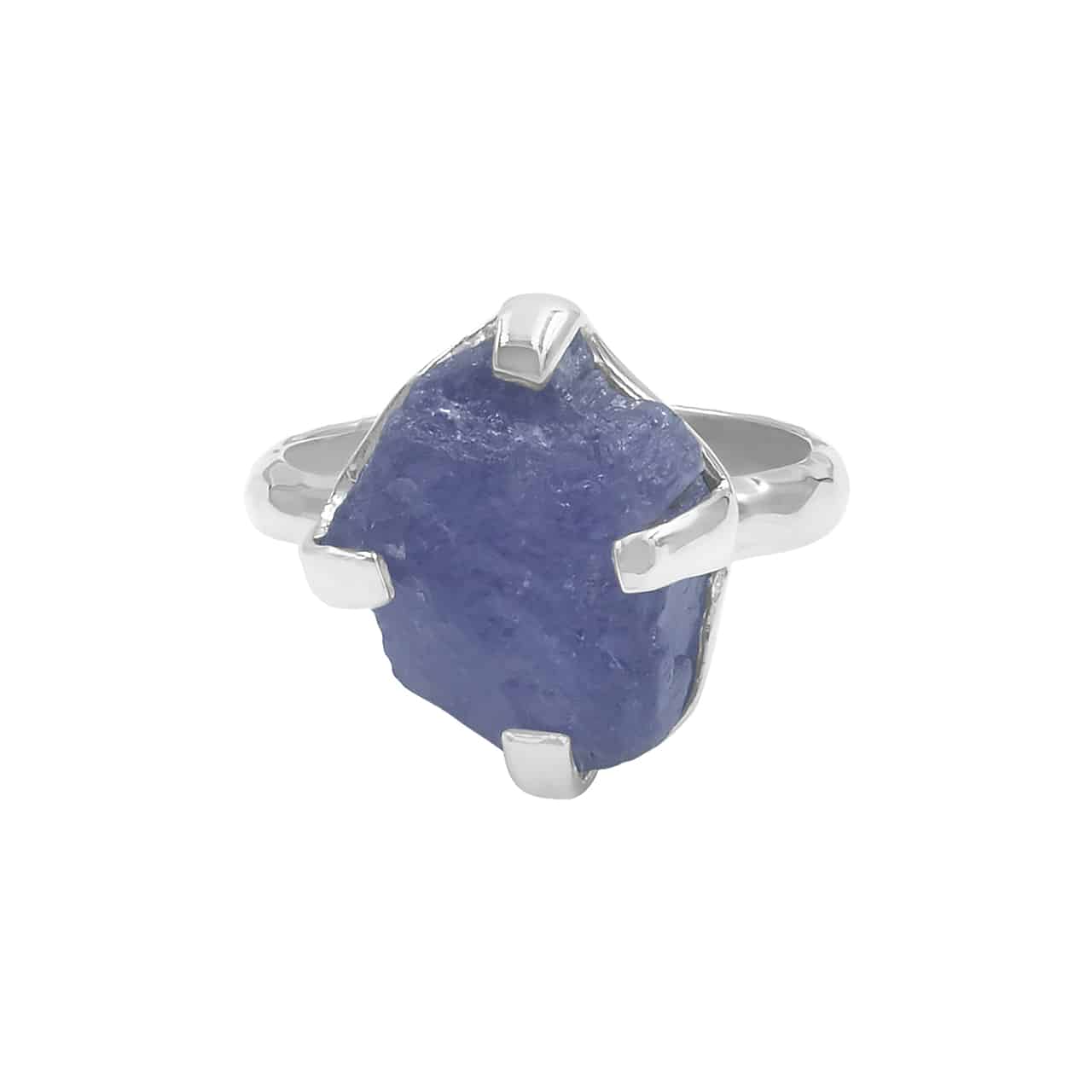 Starborn Tanzanite Prong Set Crystal Ring in Sterling Silver