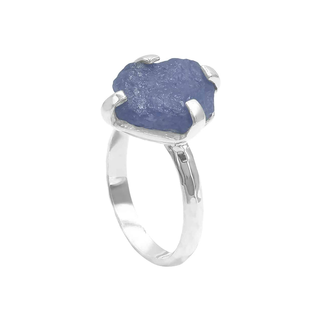 Starborn Tanzanite Prong Set Crystal Ring in Sterling Silver