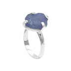 Starborn Tanzanite Prong Set Crystal Ring in Sterling Silver