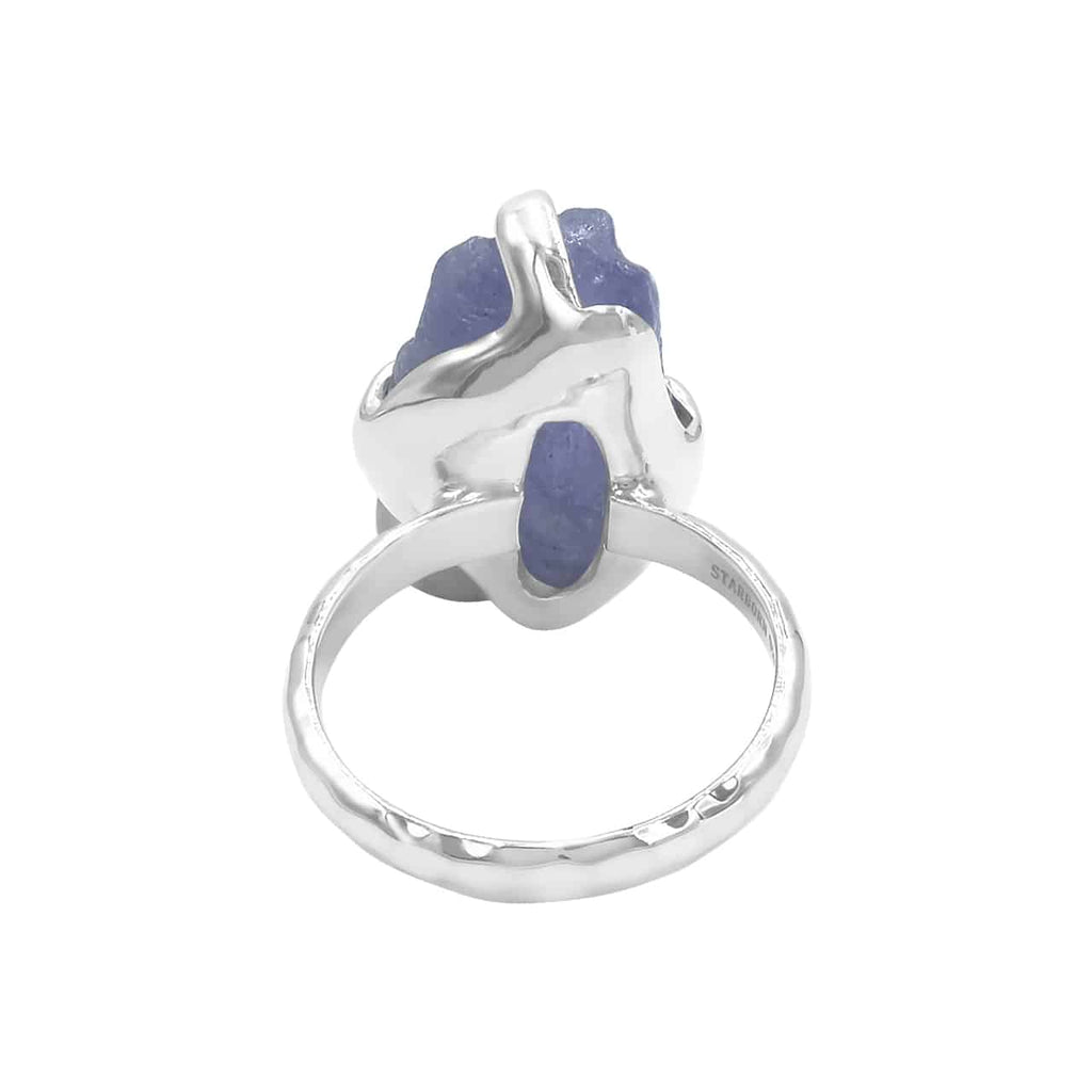 Starborn Tanzanite Prong Set Crystal Ring in Sterling Silver