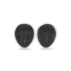 Starborn Fossil Trilobite Post Earrings in Sterling Silver