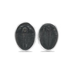 Starborn Fossil Trilobite Post Earrings in Sterling Silver