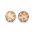 Starborn Pink Natrolite Post Earrings in Sterling Silver