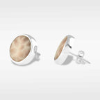 Starborn Pink Natrolite Post Earrings in Sterling Silver