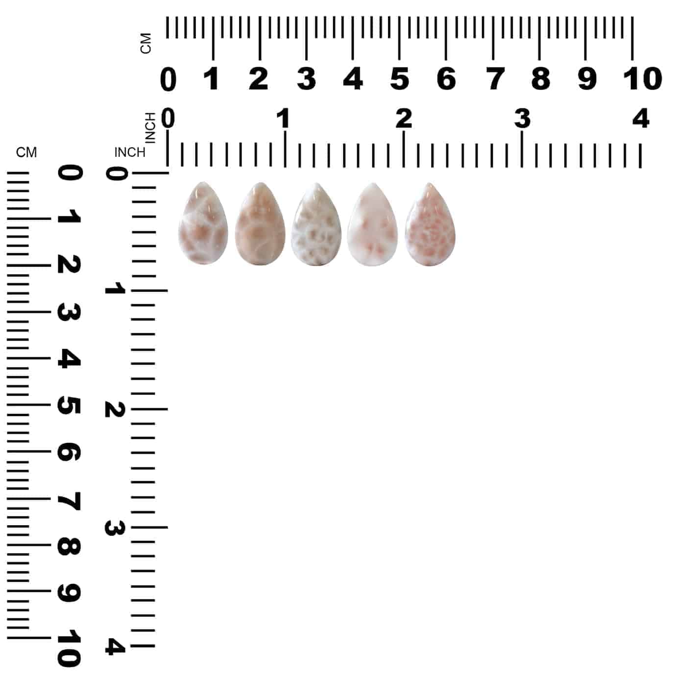 Starborn Pink Natrolite Pear Cabochon 18mm - 1 piece