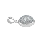 Starborn Silvery Tourmalinated Quartz Pendant in Sterling Silver