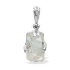 Starborn Natural Topaz Crystal Prong Set Pendant in Sterling Silver