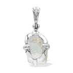 Starborn Natural Topaz Crystal Prong Set Pendant in Sterling Silver