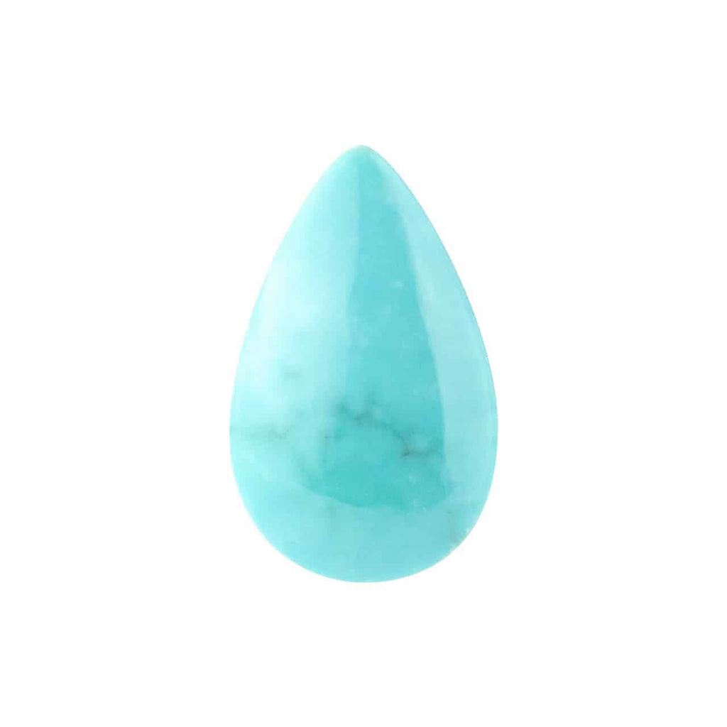 Starborn North American Natural Turquoise Pear Cabochon - 1 piece