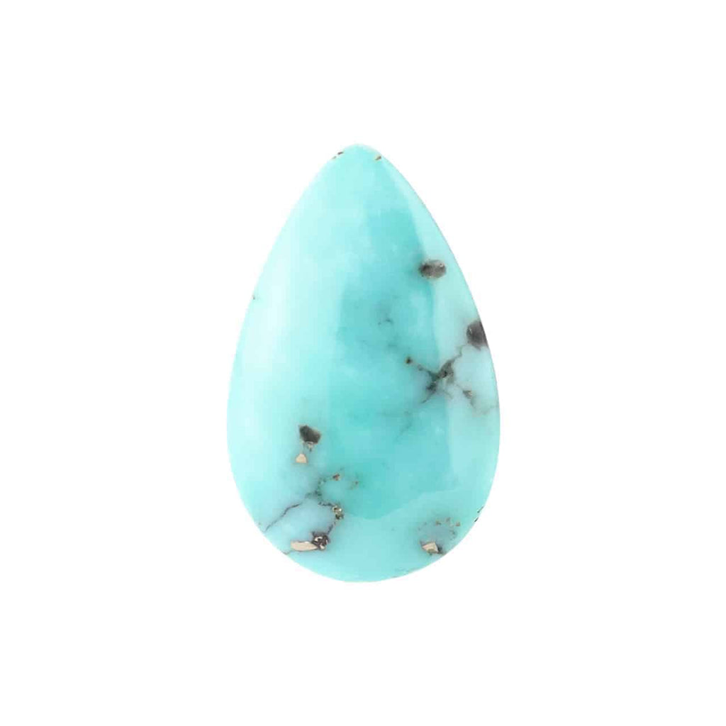 Starborn North American Natural Turquoise Pear Cabochon - 1 piece