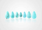 Starborn North American Natural Turquoise Pear Cabochon - 1 piece