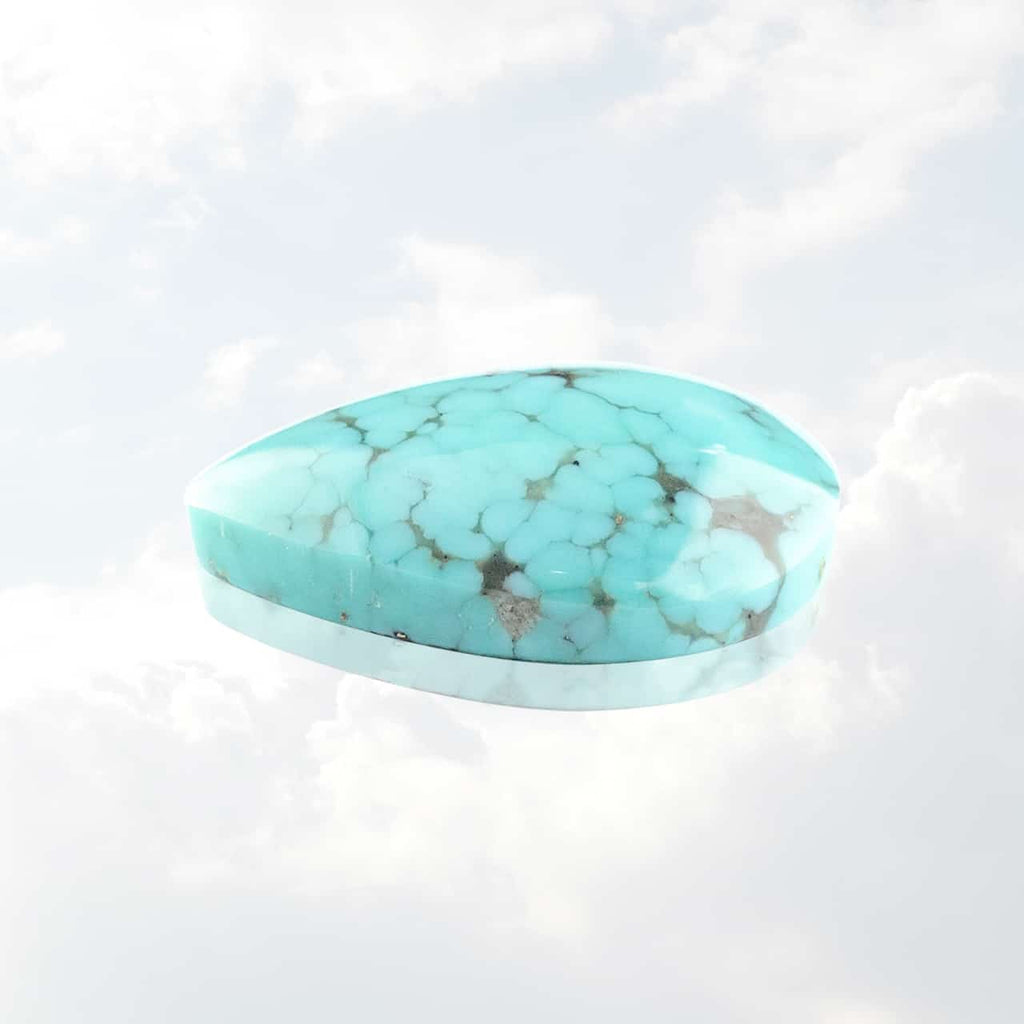 Starborn North American Natural Turquoise Pear Cabochon - 1 piece