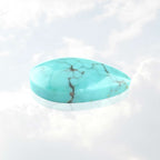 Starborn North American Natural Turquoise Pear Cabochon - 1 piece